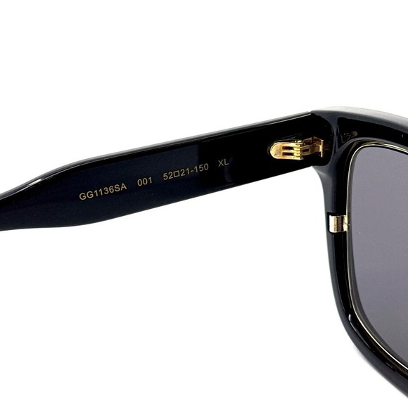 New! GUCCI Sunglasses GG1136SA 001, Authentic - Picture 8 of 13